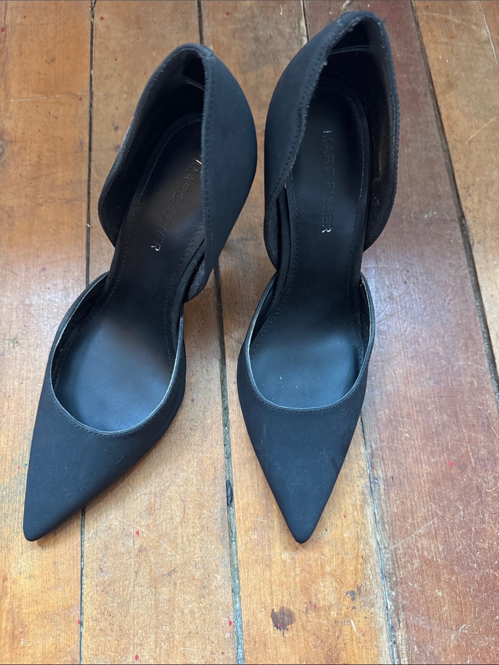 Marc Fisher Black Pointed D'Orsay Pumps
